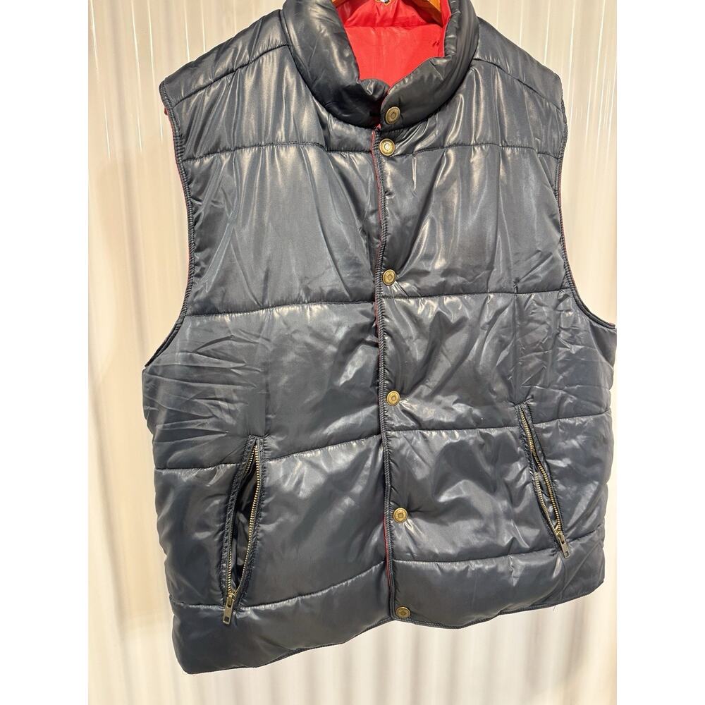 Castaway Nantucket Reversible puffer vest Women’s XL Navy/Red